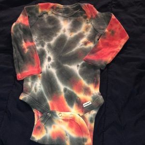 Handmade tie dye onesie
